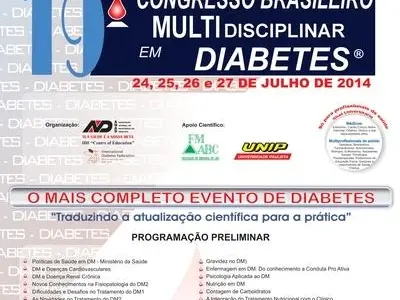 19º Congresso Brasileiro Multidisciplinar em Diabetes 