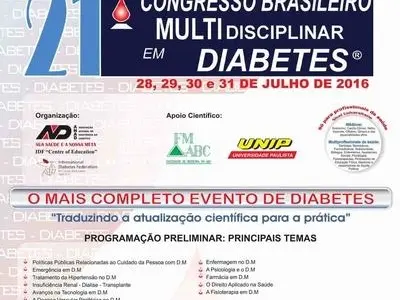 21º Congresso Brasileiro Multidisciplinar em Diabetes